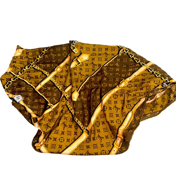 NWT Louis Vuitton monogram, confidential square scarf/bandanna - Picture 1 of 3